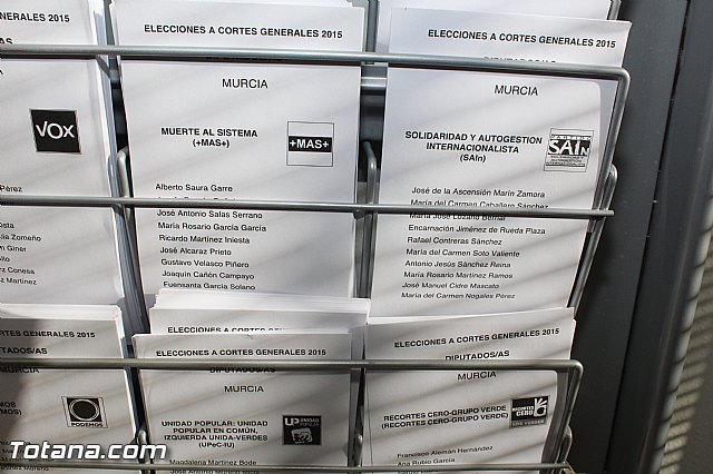 Jornada electoral - Elecciones generales 20 diciembre 2015 - 5 Jornada electoral - Elecciones generales 20 diciembre 2015 - 5