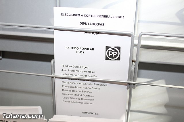 Jornada electoral - Elecciones generales 20 diciembre 2015 - 7 Jornada electoral - Elecciones generales 20 diciembre 2015 - 7